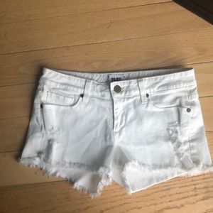 Paige denim white shorts size 25.